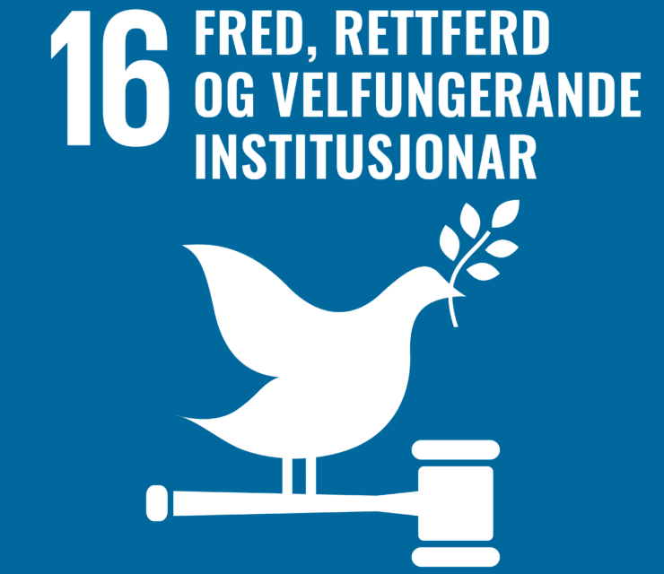 Mål 16: Fred, rettferdighet og velfungerende institusjoner