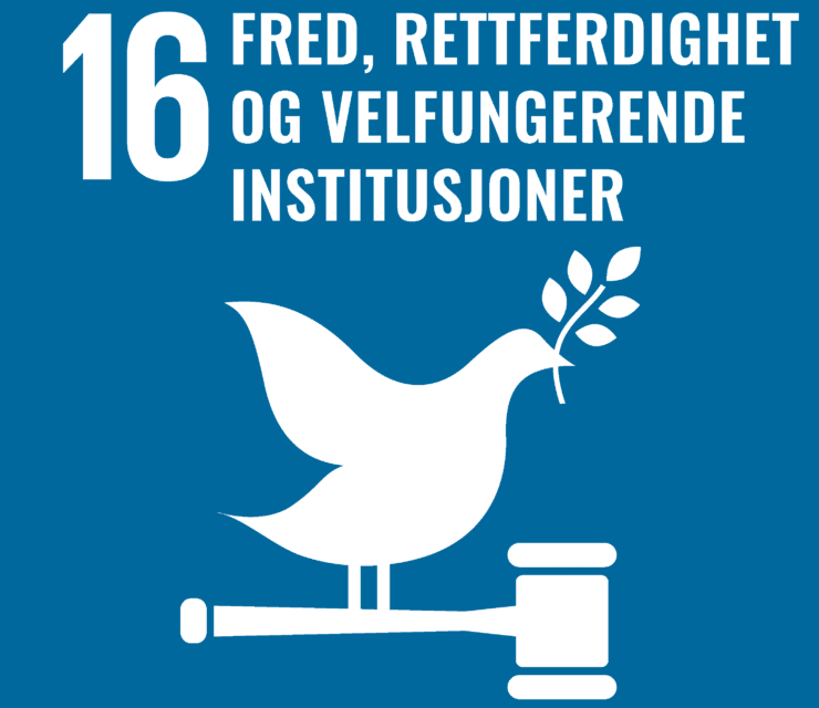 Mål 16: Fred, rettferdighet og velfungerende institusjoner